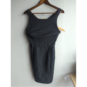 Zara Black Cross Back Sleeveless Bodycon Dress Women Sz M Cocktail Evening Party